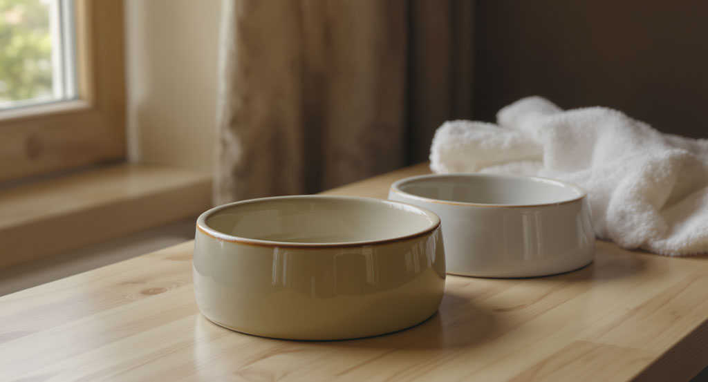 Vorbereiteter Futterplatz für Katzen als Symbol für verantwortungsvolles Handeln im Tierschutz